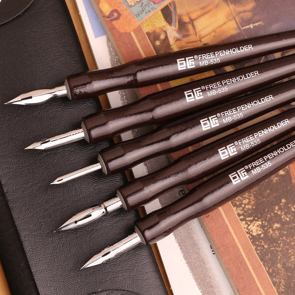 Japanese 5 Shaft 5 Nib Dip Pen set, Professional Comics Tools