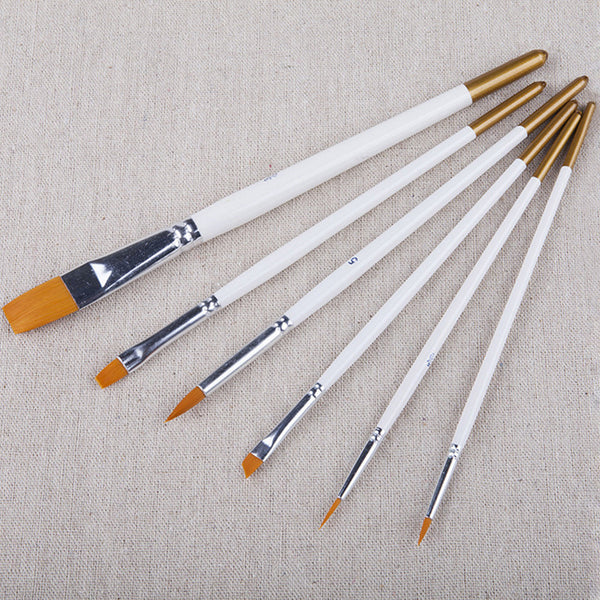 6pcs/set Nylon Hair Acrylic Brushes