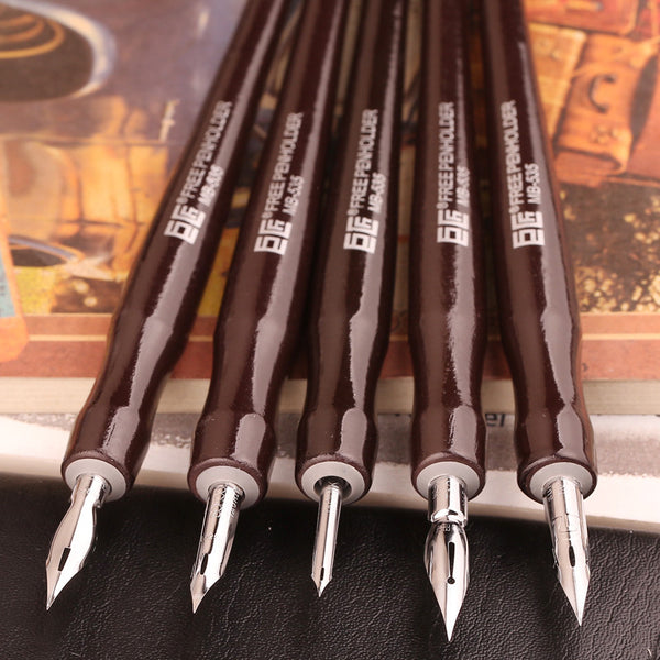 Japanese 5 Shaft 5 Nib Dip Pen set, Professional Comics Tools